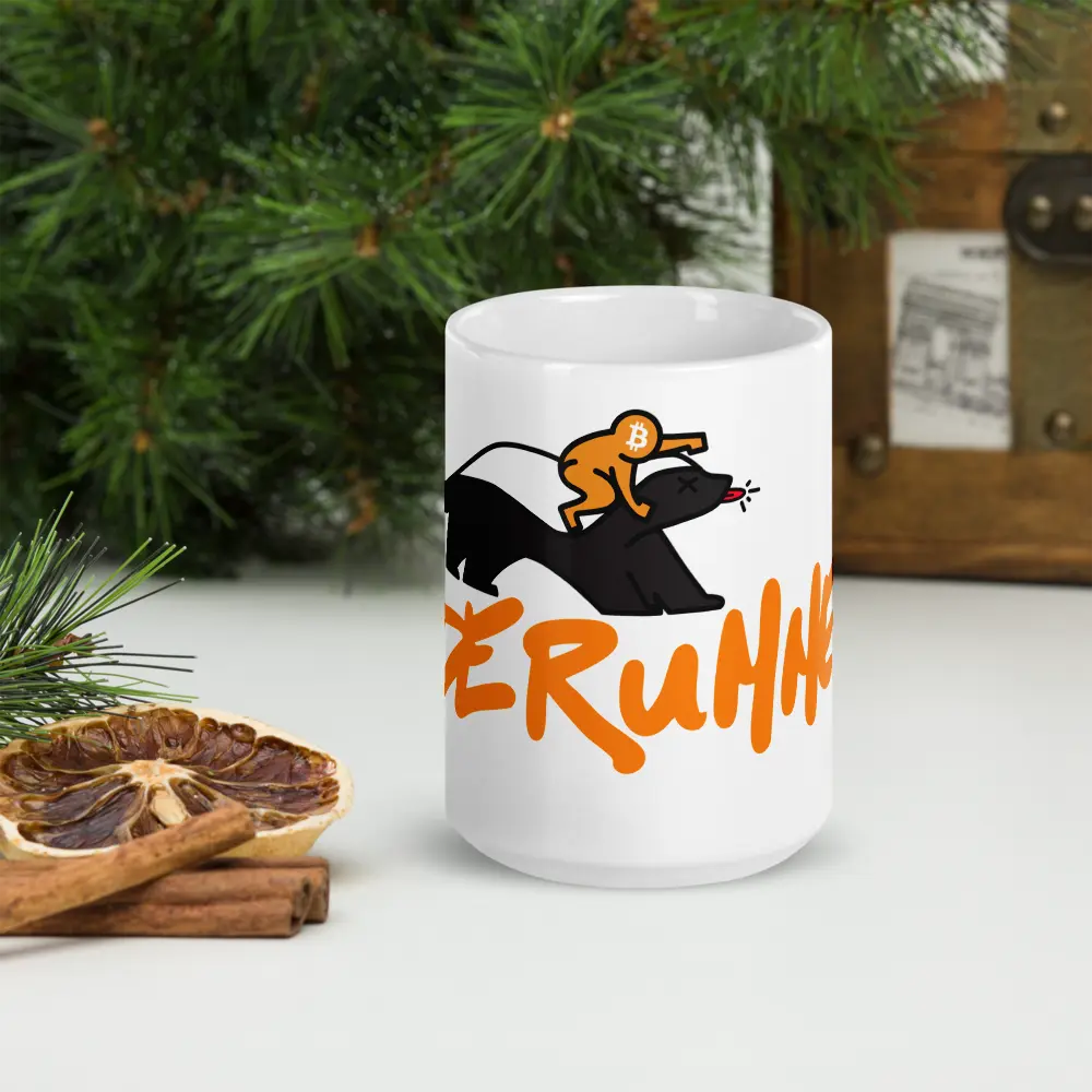 Noderunners Honeybadger - Bitcoin Mug - By BitPopArt Store of Value