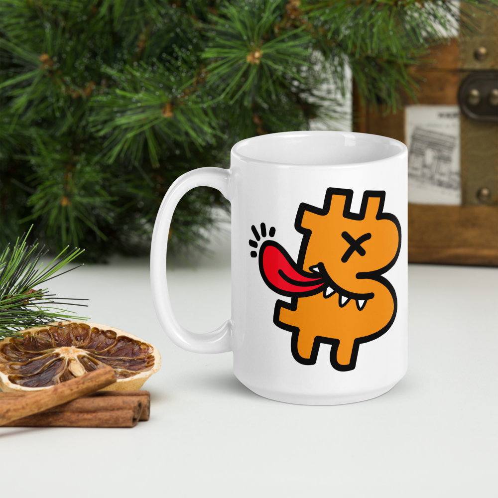 B-Funny - Bitcoin Mug - By BitPopArt Store of Value
