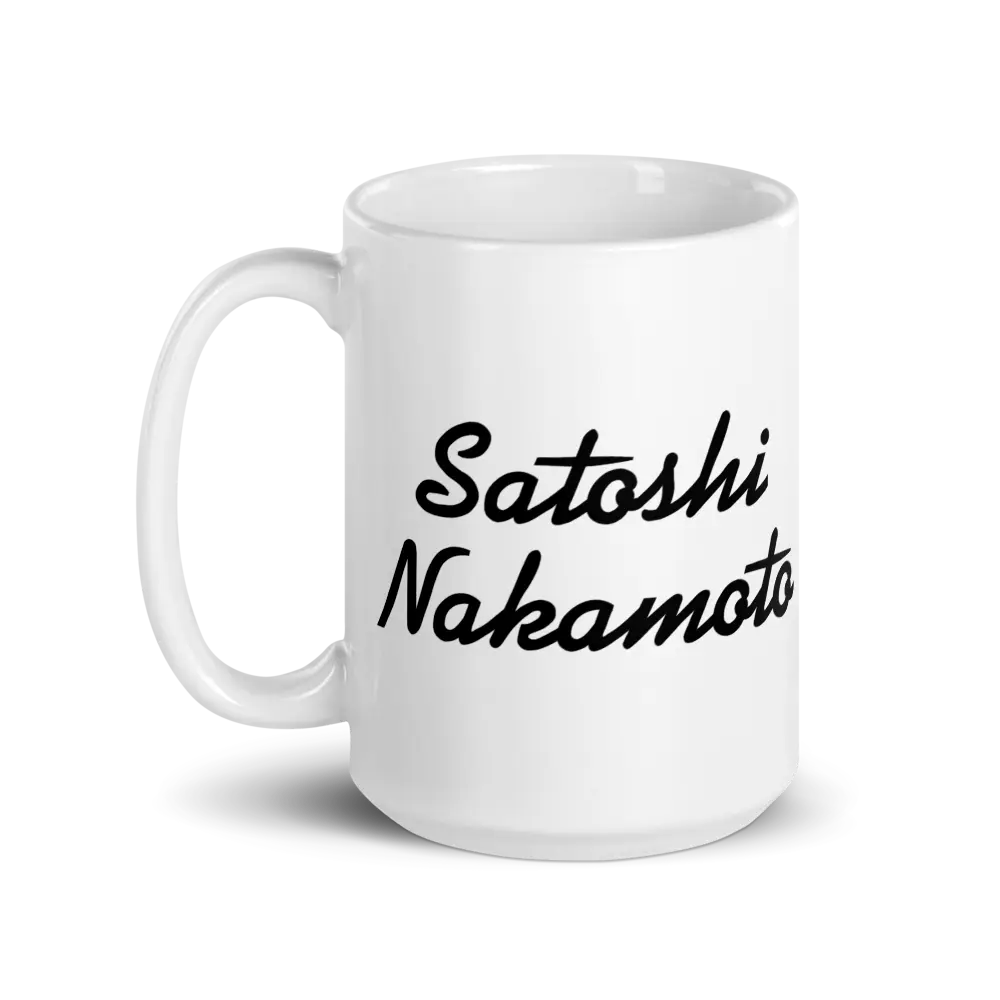Satoshi Nakamoto - Bitcoin Mug Store of Value