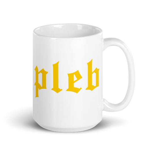 PLEB - Bitcoin Mug - Gold Color Store of Value