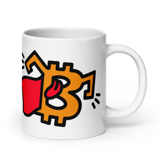 B - Superman - Bitcoin Mug - By BitPopArt Store of Value