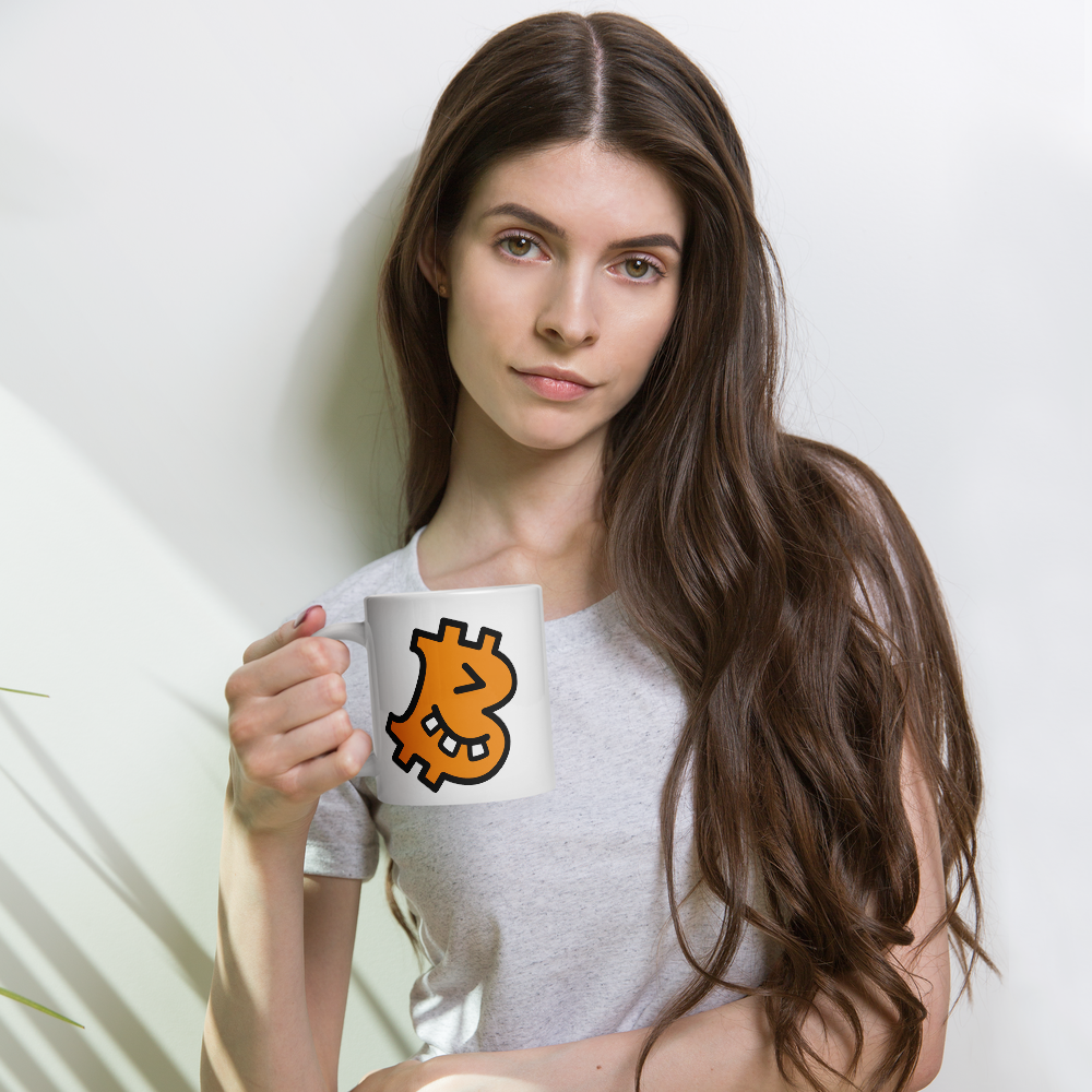B - Geeky - Bitcoin Mug - By BitPopArt Store of Value