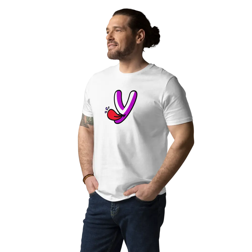 YumYume T-Shirt by BitPopArt | Store of Value — worn on male model 